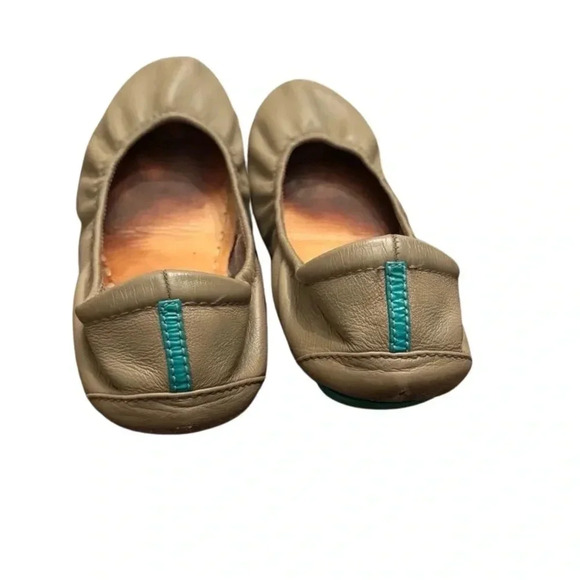 Tieks Tan Leather Ballet Flats - Picture 5 of 9